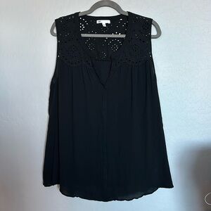 Dr2 black lace tank top